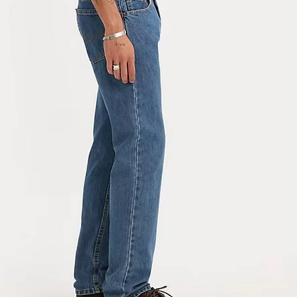 Levi's Classic Blue Straight-Leg Jeans waist 40